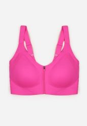 Fuksjowy Sportowy Biustonosz z Suwakiem z Przodu Eziline. Czerwone bielizna sportowa damska Born2be, plus size, bez wzorów. Za 69.99 zł.