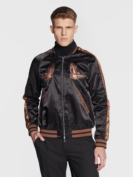 J.Lindeberg Kurtka bomber Eagle Varsity FMOW07327 Czarny Regular Fit. Czarne kurtki męskie J.LINDEBERG, m, bez wzorów, z syntetyku, bez kaptura. Za 1,299.00 zł.