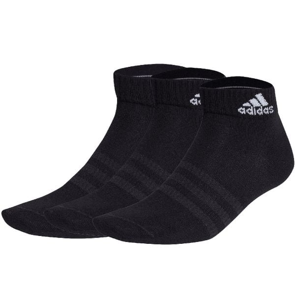 Skarpety adidas Thin and Light Ankle Socks 3P. Czarne skarpetki damskie Adidas, bez wzorów, z bawełny. Za 51.00 zł.