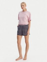 Tommy Hilfiger Piżama UW0UW05760 Kolorowy Regular Fit. Piżamy damskie Tommy Hilfiger, bez wzorów, z bawełny, bez ramiączek. Za 289.99 zł.