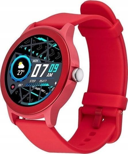 Smartwatch Tracer SMK3 Czerwony (TRAFON47412). Czerwone zegarki smartwatch Tracer, bez wzorów. Za 94.28 zł.