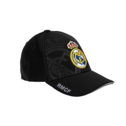 Czapka z daszkiem Real Madryt Junior - oficjalna licencjonowana. Czarne czapki damskie REAL MADRID, bez wzorów, sportowe. Za 99.00 zł.