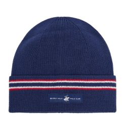 Czapka Beverly Hills Polo Club. Niebieskie czapki męskie Beverly Hills Polo Club, na zimę, bez wzorów. Za 69.99 zł.