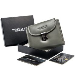 Portfel skórzany 4U Cavaldi RD-19-GCL szary. Szare portfele damskie 4U Cavaldi, ze skóry. Za 64.00 zł.