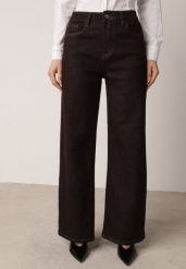 Brązowe Jeansy z Szerokimi Nogawkami z Bawełną Zidula. Brązowe jeansy damskie Born2be, bez wzorów, z bawełny. Za 109.99 zł.
