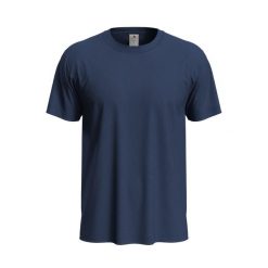 Koszulka Unisex Dla Dorosłych Z Klasycznym, Organicznym Dekoltem. Niebieskie bluzki damskie Stedman, xl, bez wzorów, klasyczne, bez kołnierzyka, bez ramiączek. Za 49.99 zł.
