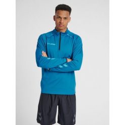 Bluza Hummel Half Zip hmlAUTHENTIC Pro. Niebieskie bluzy męskie Hummel, na jesień, xl, bez wzorów, sportowe, bez ramiączek, bez kaptura. W wyprzedaży za 243.50 zł.