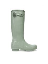 Hunter Kalosze WFT1000RGL Niebieski. Niebieskie kalosze damskie Hunter, bez wzorów, z tworzywa sztucznego, bez zapięcia. Za 339.99 zł.