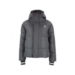 Kurtka narciarska damska Peak Mountain Achloe. Czarne kurtki sportowe damskie Peak Mountain, na zimę, bez wzorów, z puchu, bez ramiączek, z kapturem, narciarskie. Za 505.00 zł.