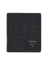 Guess Portfel SMTONA LEA22 Czarny. Czarne portfele męskie Guess, z aplikacjami, ze skóry. Za 264.99 zł.