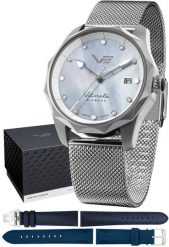 Zegarek damski Vostok Europe VS42-125A755BM srebrny. Szare zegarki damskie Vostok Europe, srebrne. Za 2,590.00 zł.