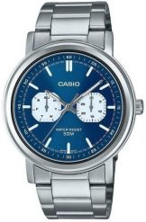 ZEGAREK MĘSKI CASIO MTP-E335D-2E1 (zd274b) + BOX. Zegarki męskie Casio, bez wzorów. Za 548.97 zł.