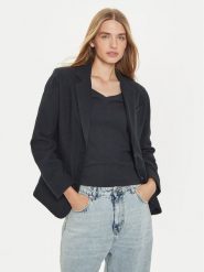 Levi's® Marynarka A7176-0008 Czarny Regular Fit. Czarne marynarki i żakiety damskie bez wzorów, z syntetyku, bez kołnierzyka, bez ramiączek. Za 589.99 zł.