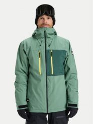 Quiksilver Kurtka snowboardowa Sycamore Solid 20K EQYTJ03502 Zielony Modern Fit. Zielone kurtki sportowe męskie Quiksilver, na zimę, m, bez wzorów, z syntetyku, bez kaptura, narciarskie. Za 509.99 zł.