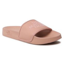 Klapki The North Face. Czerwone klapki damskie The North Face, bez wzorów, sportowe, bez obcasa, bez zapięcia. Za 179.99 zł.