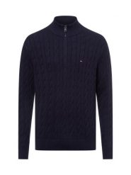 Tommy Hilfiger sweter Mężczyźni Bawełna niebieski, XXL. Niebieskie swetry męskie Tommy Hilfiger, na zimę, m, bez wzorów, z bawełny, bez kołnierzyka, bez ramiączek. Za 549.95 zł.