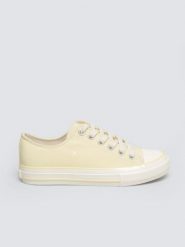 Trampki damskie niskie żółte TT274287 201. Żółte trampki i tenisówki damskie BIG STAR, bez wzorów, z materiału, bez zapięcia. Za 129.99 zł.