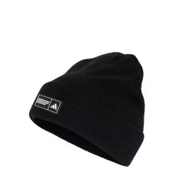 CZAPKA ESSENTIALS TYPU BEANIE Z WYWINIĘTYM BRZEGIEM. Białe czapki damskie Adidas, bez wzorów, z dzianiny, eleganckie. Za 89.95 zł.