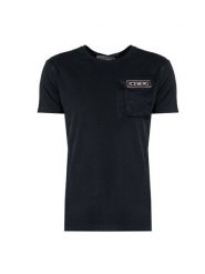 Iceberg T-Shirt "C-Neck" | F0296317 | Mężczyzna | Czarny. Czarne t-shirty męskie Iceberg, m, z aplikacjami, z bawełny, bez kołnierzyka, bez ramiączek. W wyprzedaży za 449.00 zł.