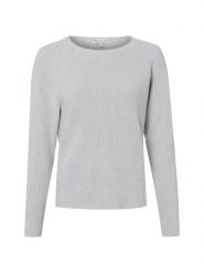 Marie Lund Sweter z dzianiny Kobiety Bawełna szary, XXL. Szare swetry nierozpinane damskie Marie Lund, xxl, bez wzorów, z bawełny, klasyczne, bez kołnierzyka, bez ramiączek. Za 179.95 zł.