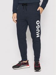 Hugo Spodnie dresowe Dutschi 50473211 Granatowy Regular Fit. Niebieskie spodnie sportowe męskie Hugo, m, bez wzorów, z bawełny. Za 479.99 zł.