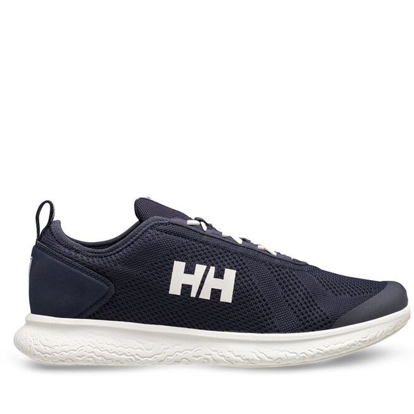 Buty do sportów wodnych Helly Hansen. Niebieskie buty sportowe męskie Helly Hansen, bez wzorów, bez zapięcia, żeglarskie. Za 349.99 zł.