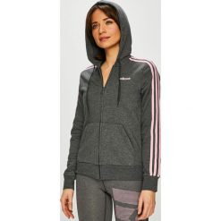 Adidas Performance - Bluza. Szare bluzy damskie adidas Performance, m, z aplikacjami, z bawełny, bez ramiączek, z kapturem. W wyprzedaży za 179.90 zł.