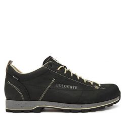 Trekkingi Dolomite. Czarne buty zimowe męskie Dolomite, bez wzorów, bez obcasa, bez zapięcia. Za 719.99 zł.