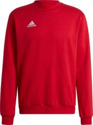 Adidas Bluza adidas ENTRADA 22 Sweat Top HB0577 HB0577 czerwony L. Czerwone bluzy męskie Adidas, l, bez wzorów, bez ramiączek, bez kaptura. Za 115.41 zł.