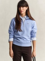 Gant Bluza Kobiety Bawełna niebieski, XL. Niebieskie bluzy damskie GANT, xl, bez wzorów, z bawełny, eleganckie, bez ramiączek, bez kaptura. Za 599.95 zł.