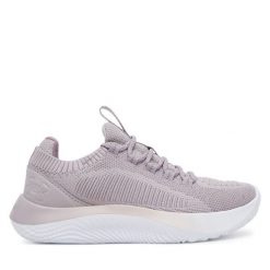 Buty na siłownię Under Armour. Szare obuwie sportowe damskie Under Armour, bez wzorów, bez zapięcia, na fitness i siłownię. Za 239.99 zł.