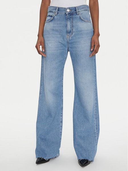 PINKO Jeansy 101733 Niebieski Regular Fit. Niebieskie jeansy damskie Pinko, bez wzorów, z bawełny. Za 599.99 zł.