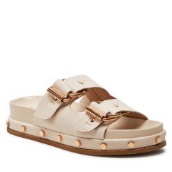 Klapki Big Star Shoes. Brązowe klapki damskie BIG STAR SHOES, bez wzorów, retro, bez obcasa, bez zapięcia. Za 179.99 zł.