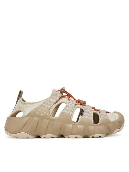 Keen Sandały Hyperport H2 1028661 Écru. Białe sandały damskie Keen, bez wzorów, z materiału, bez obcasa, na płaskiej podeszwie, bez zapięcia. Za 437.99 zł.