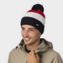 Czapka Eisbar Star Pompon MÜ. Czerwone czapki damskie Eisbar, bez wzorów, z wełny, retro. Za 229.90 zł.