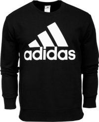 Adidas Bluza męska adidas Essentials French Terry Big Logo czarna IC9324 L. Czarne bluzy męskie Adidas, l, bez wzorów, bez ramiączek, bez kaptura. Za 202.07 zł.