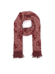 Guess Szalik AW5217 VIS03 Bordowy. Czerwone rękawiczki damskie Guess, z aplikacjami, z poliesteru. Za 234.99 zł.