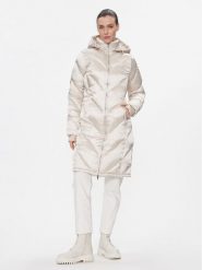 Calvin Klein Płaszcz zimowy K20K207069 Écru Regular Fit. Płaszcze damskie Calvin Klein, na zimę, xl, bez wzorów, z syntetyku, bez kołnierzyka, bez kaptura. Za 879.99 zł.