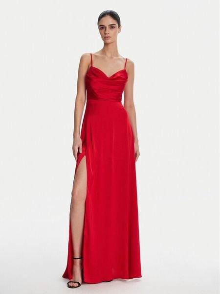 Artigli Sukienka wieczorowa ACAB002177 064 Czerwony Regular Fit. Czerwone sukienki damskie Artigli, bez wzorów, z syntetyku, wizytowe, bez kołnierzyka, bez ramiączek. Za 459.99 zł.