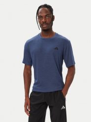 Adidas Koszulka techniczna Workout Essentials KS3806 Granatowy Regular Fit. Niebieskie koszulki sportowe męskie Adidas, m, bez wzorów, z syntetyku, bez ramiączek, na fitness i siłownię. Za 129.99 zł.