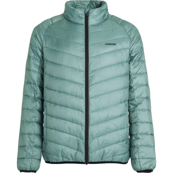 Kurtka puchowa Protest PRTSHAFFER Outdoor. Niebieskie kurtki męskie Protest, na zimę, l, bez wzorów, z puchu, eleganckie, bez kaptura. Za 393.50 zł.