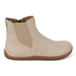Olivier Damskie buty barefoot sztyblety z zamkiem ocieplane 1263 beżowe beżowy. Brązowe botki damskie bez wzorów, ze skóry, biznesowe, bez obcasa, bez zapięcia. Za 529.52 zł.