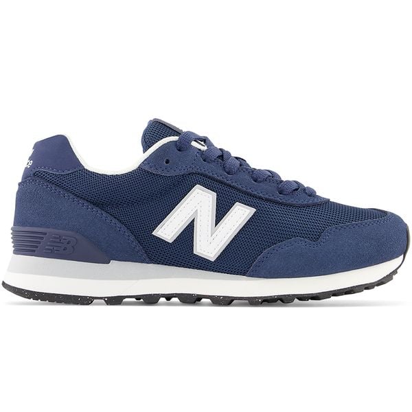 Buty damskie New Balance WL515NVY – granatowe. Niebieskie obuwie sportowe damskie New Balance, bez wzorów, z dresówki, bez zapięcia. Za 279.99 zł.