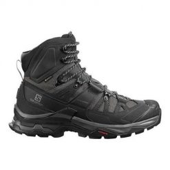Buty trekkingowe męskie Salomon Quest 4D 4 Gtx. Czarne buty zimowe męskie Salomon, bez wzorów, z gumy, za kostkę, bez obcasa, bez zapięcia. W wyprzedaży za 798.20 zł.