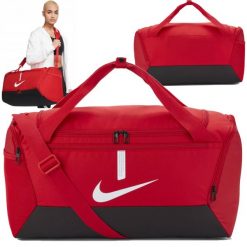 Torba sportowa Nike Academy Duff L treningowa na ramię z komorą na buty 95L. Czerwone torby na ramię męskie Nike, bez wzorów, na ramię. Za 139.99 zł.