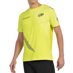 T-shirt Bullpadel Paquito 25V żółty XL. Brązowe t-shirty damskie bullpadel, s, bez wzorów, bez kołnierzyka, bez ramiączek. Za 162.80 zł.