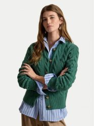 Polo Ralph Lauren Kardigan 211972104502 Zielony Regular Fit. Zielone kardigany damskie Polo Ralph Lauren, xxl, bez wzorów, z wełny, bez kołnierzyka. Za 1,199.00 zł.