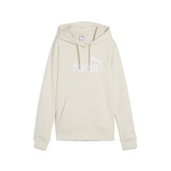 Damska bluza z kapturem z logo No.1 ESS PUMA Alpine Snow White. Białe bluzy damskie Puma, s, bez wzorów, sportowe, bez ramiączek, z kapturem. Za 169.99 zł.