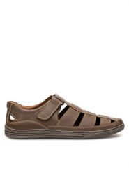 Lasocki Sandały VICTOR3-40 MI08 Brązowy. Brązowe sandały męskie Lasocki, bez wzorów, ze skóry, bez zapięcia. Za 179.99 zł.