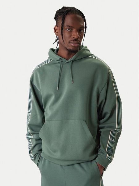 EA7 Emporio Armani Bluza 7M001508 AF12660 U7260 Zielony Regular Fit. Zielone bluzy męskie EA7 Emporio Armani, m, bez wzorów, z syntetyku, bez ramiączek, bez kaptura. Za 669.99 zł.